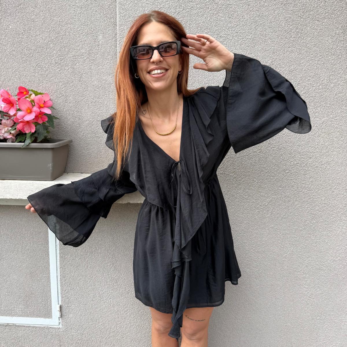 Abito balze nero