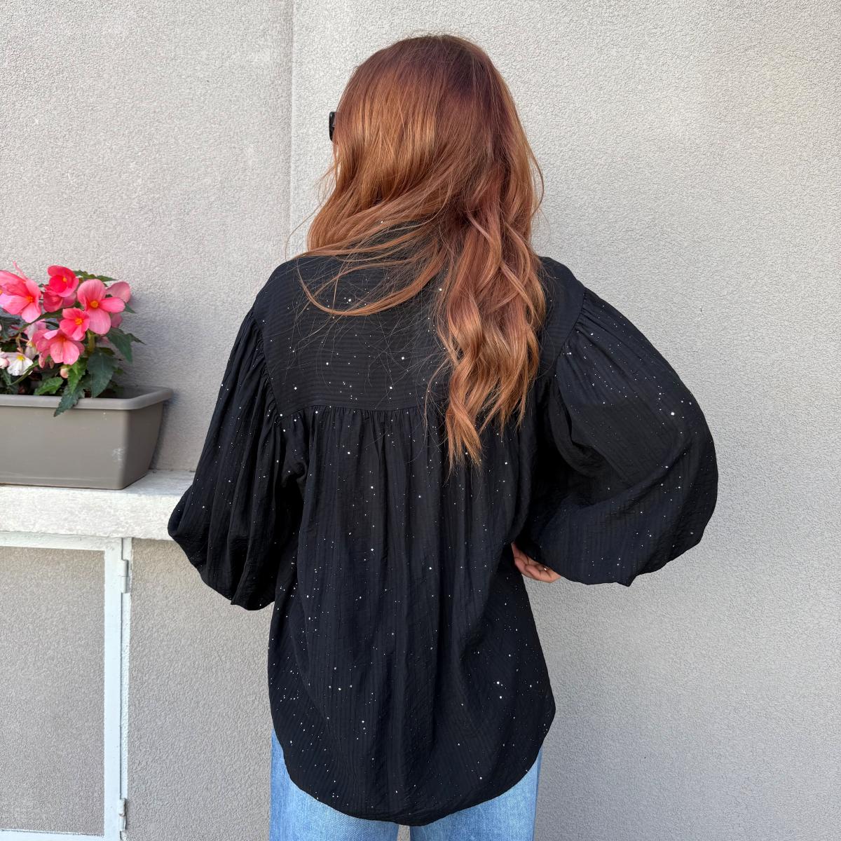 Camicia con brillantini