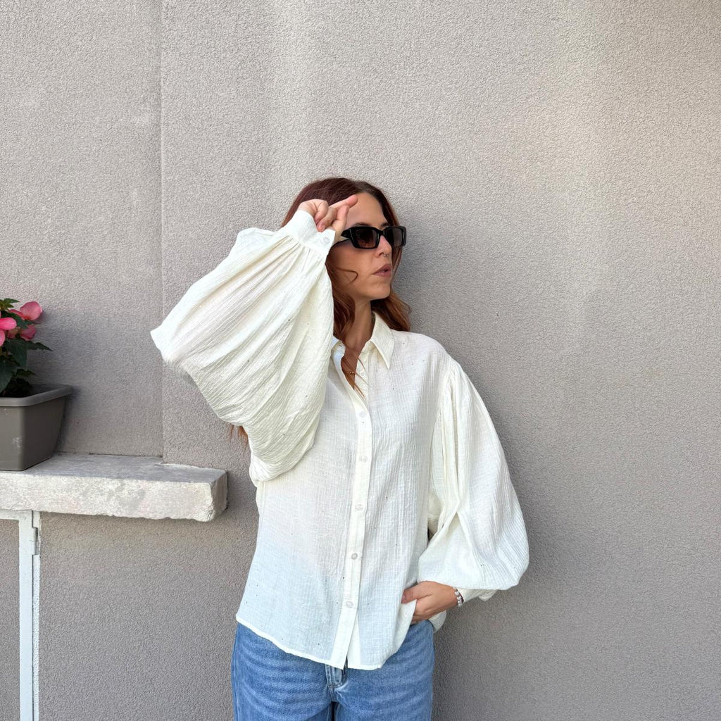 Camicia con brillantini