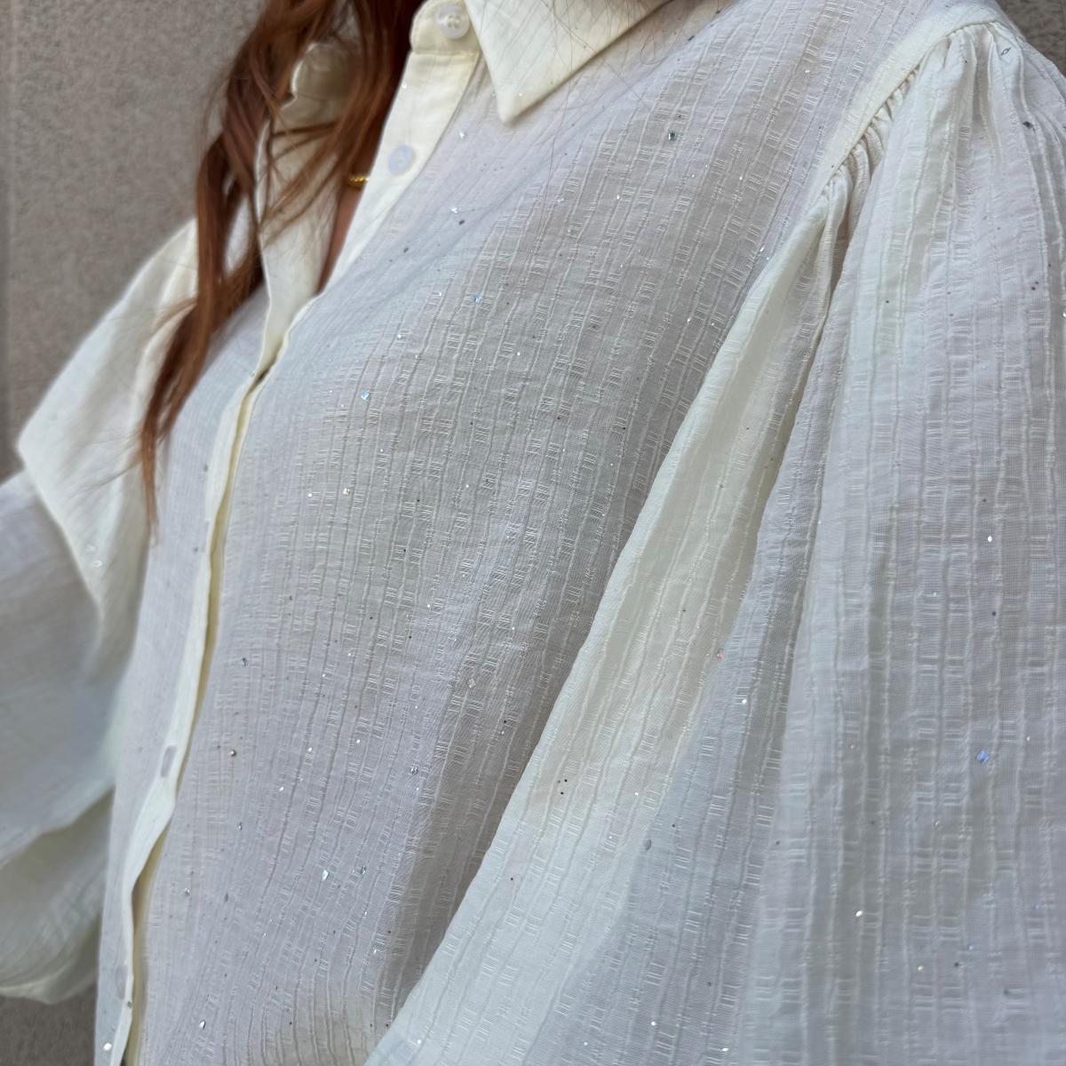Camicia con brillantini