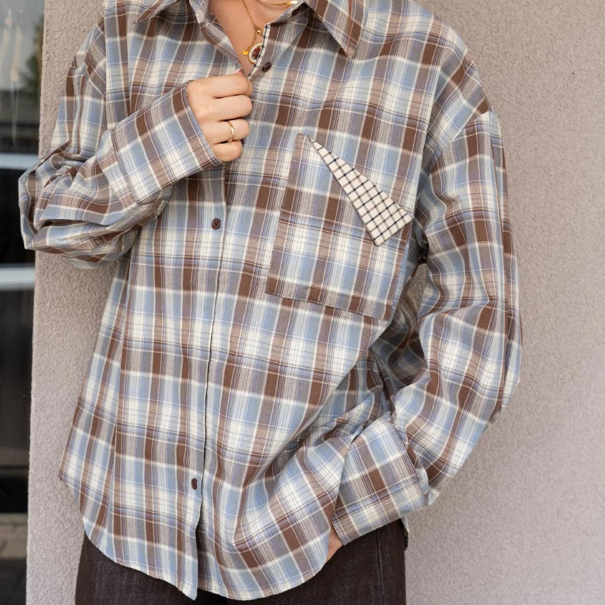 Camicia Quadri Over