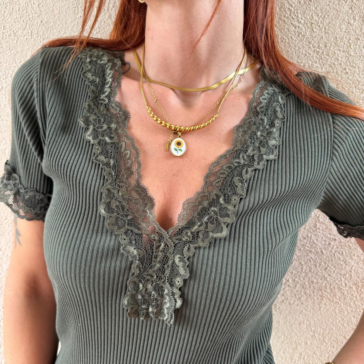 T-shirt pizzo