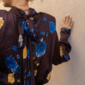 Abito Floreale Con Pizzo
