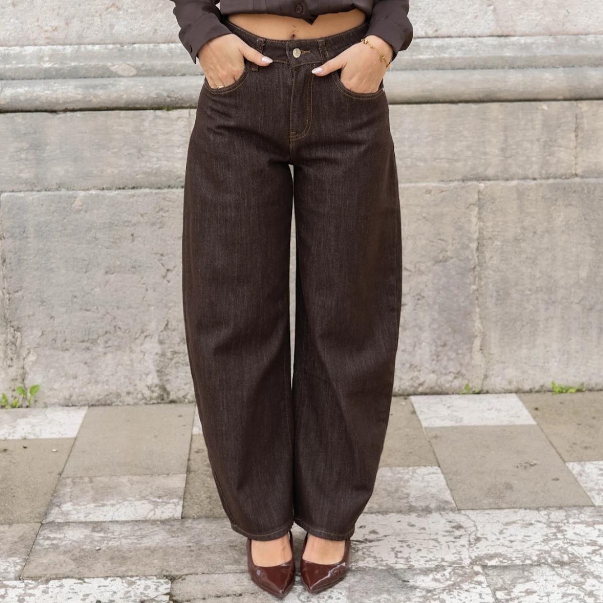 Jeans Balloon Marrone