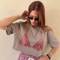 T-shirt crop