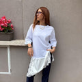 Maxi maglia con pizzo