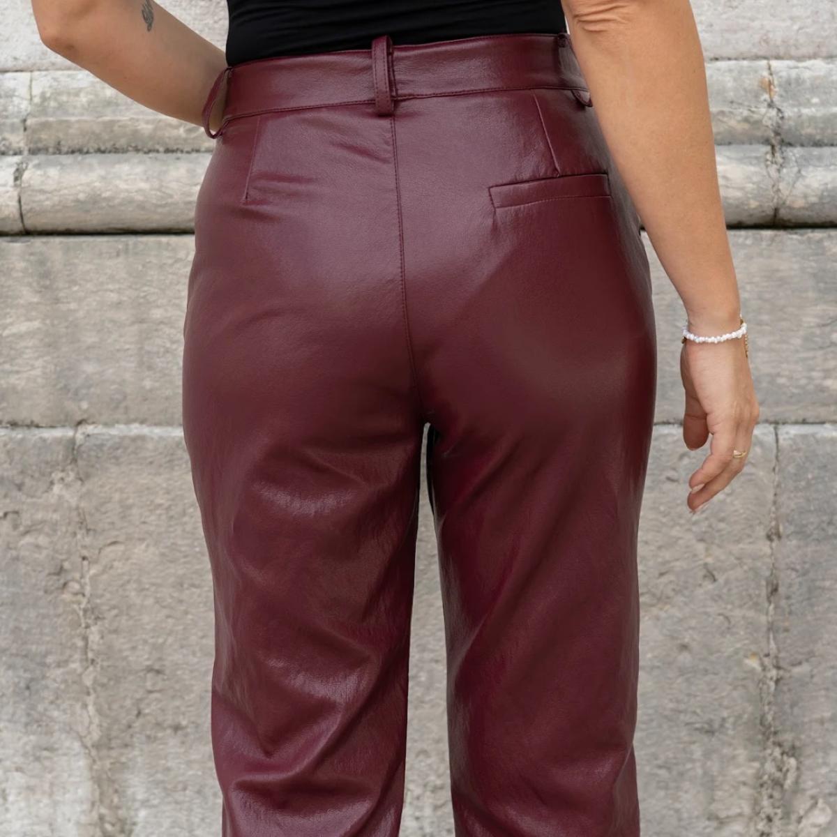 Pantalone Ecopelle a Zampa