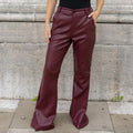 Pantalone Ecopelle a Zampa