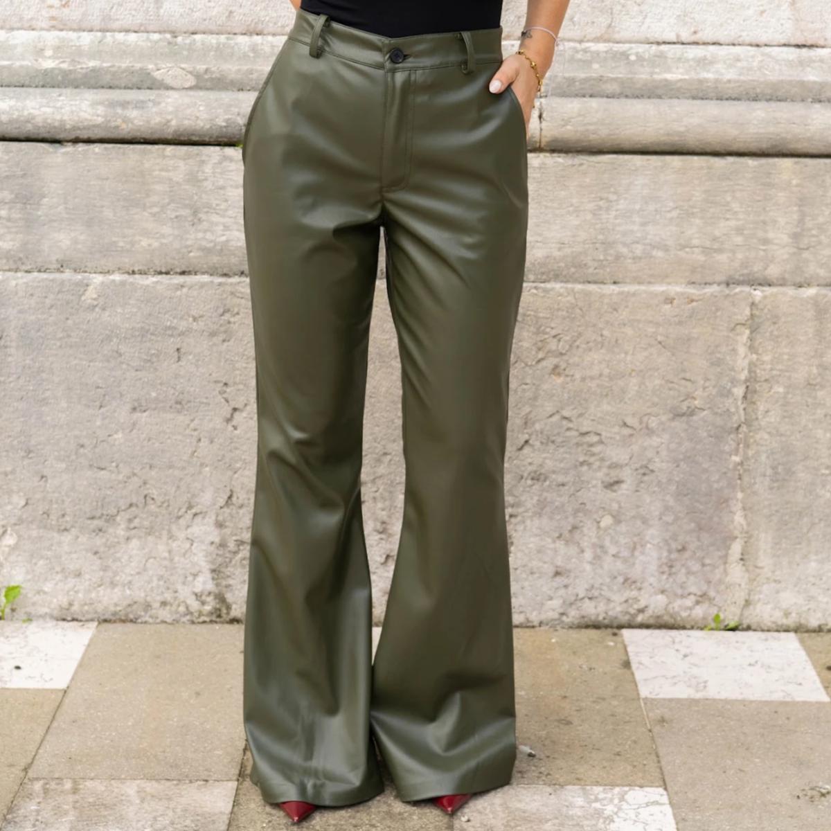 Pantalone Ecopelle a Zampa