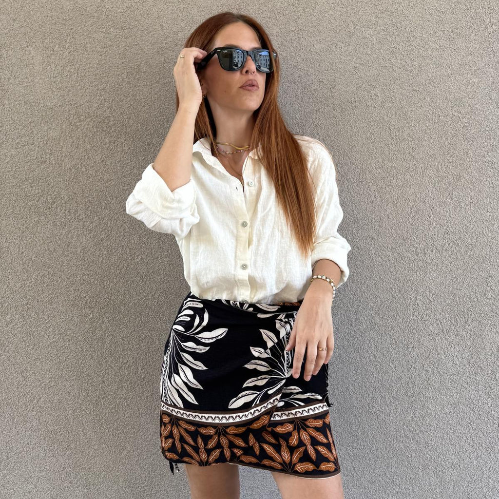Completo estate: camicia in lino + pareo