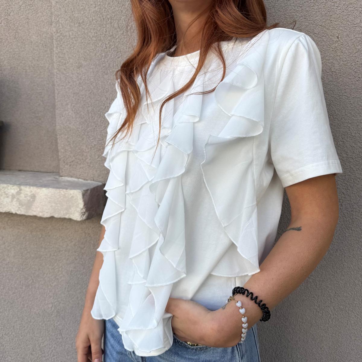 T-shirt con rouge