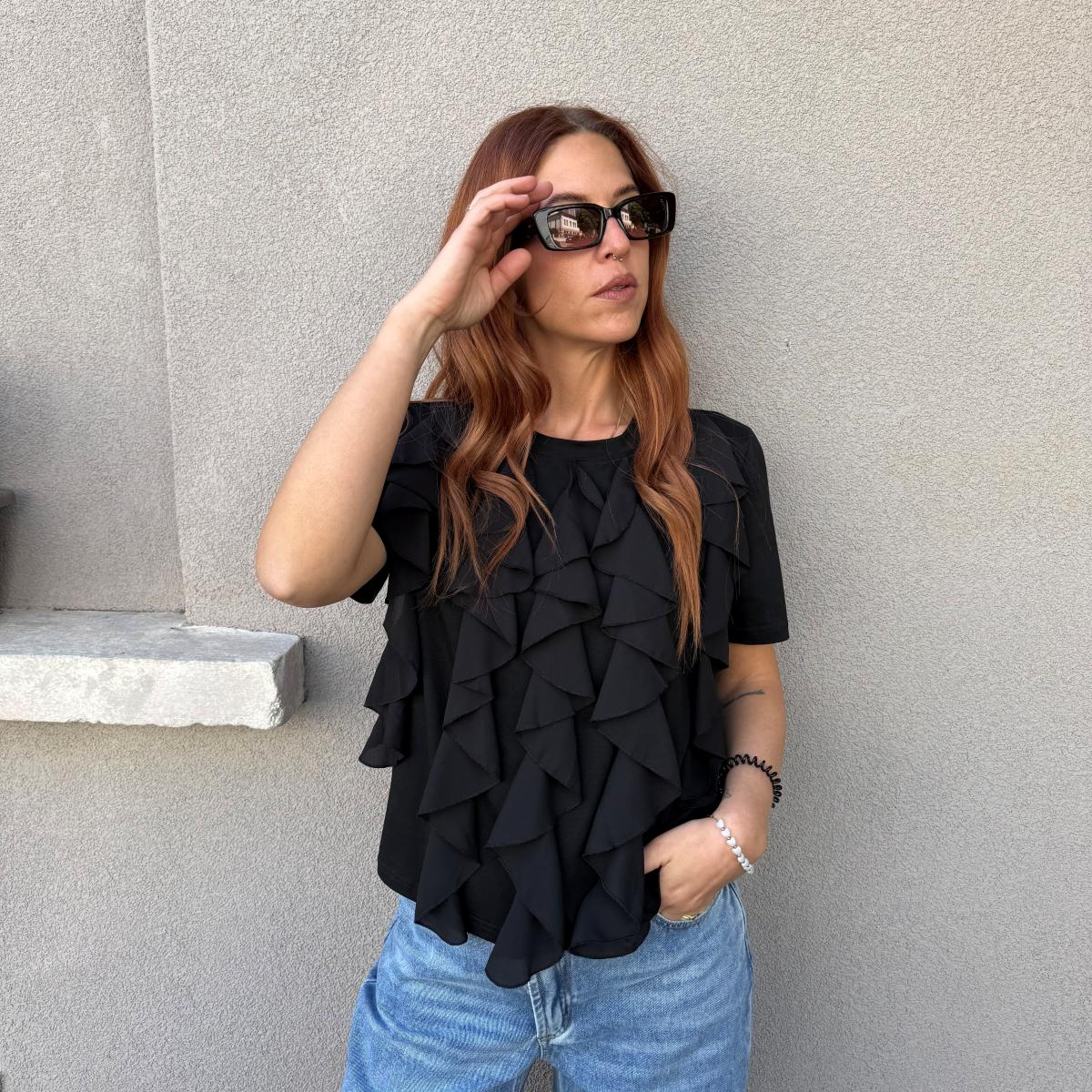 T-shirt con rouge