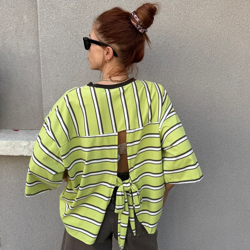T-shirt over righe