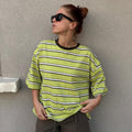 T-shirt over righe
