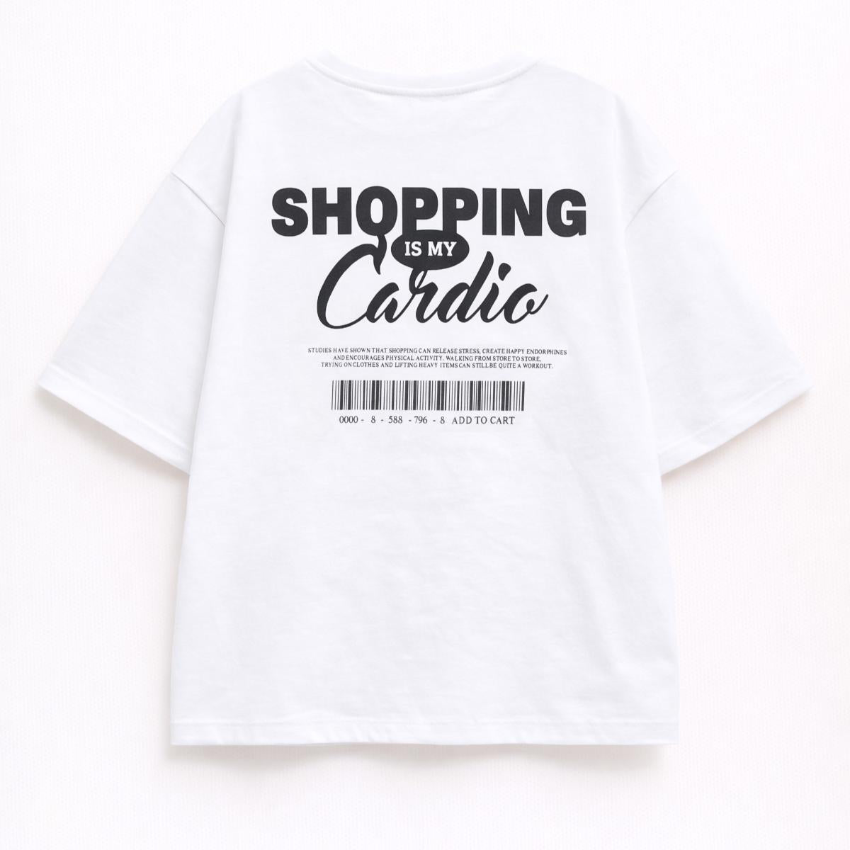 T-shirt over scritta